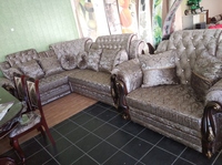 Диван угловой Венеция2019 + Кресло + стол (0544)